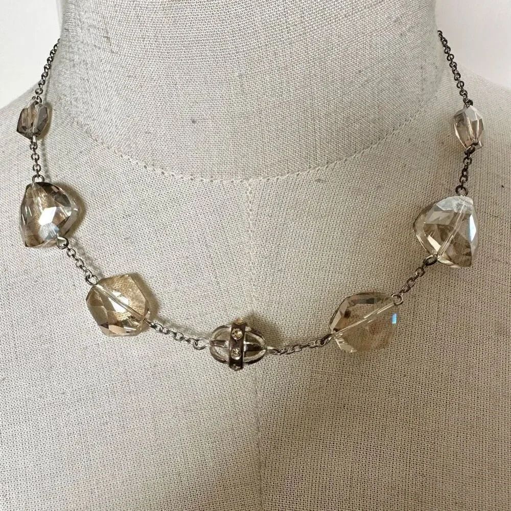 White House black market crystal necklace